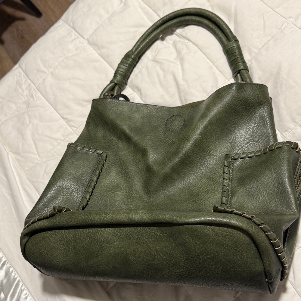 Elegant Olive Green Shoulder Bag new without tags. Never been used.